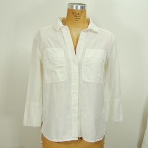 James Perse Standard Cotton Button Down Shirt